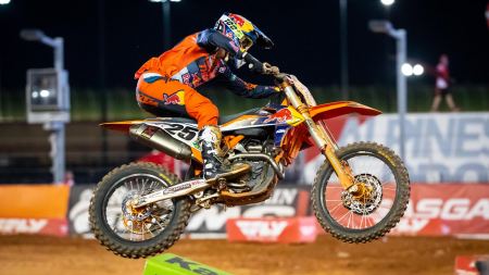Die Teamkollegen Cooper Webb und Marvin Musquin kamen in der 14. Runde der AMA Supercross Meisterschaft auf dem Atlanta Motor Speedway auf die Plätze sechs und sieben. 
