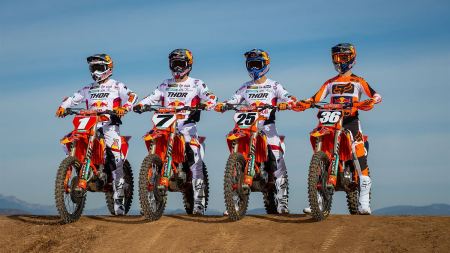 Red Bull KTM Factory Racing Team: Vier Fahrer sind bereit für die Saison2022 