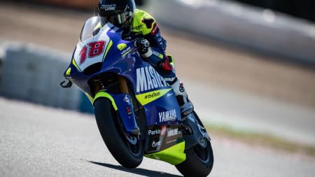 Das Yamaha VR46 Master Camp Team präsentiert seine offiziellen 2022 Farben für ihr Moto2-Debüt, mit dem sie in die Weltmeisterschaft einsteigen. 