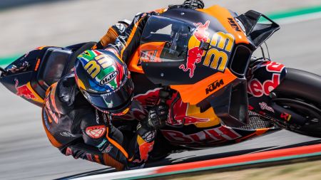 Brad Binder war der Schnellste des Red Bull KTM-Duos und war nur eine halbe Sekunde von der Bestzeit entfernt. 