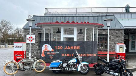 Die große Ausstellung „120 Jahre Harley-Davidson“ startet in Bad Homburg.