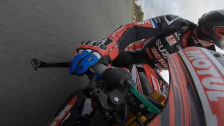Sylvain Guintoli vom Suzuki Endurance Racing Team erklärt eindrucksvoll das richtige Gas geben und Bremsen.