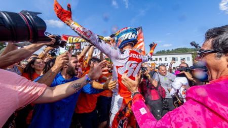 Andrea Adamo belegte beim Grand Prix von Italien, der vorletzten Runde des Rennkalenders, den dritten Platz in der Gesamtwertung und sicherte sich damit die FIM MX2 Motocross Weltmeisterschaft 2023.