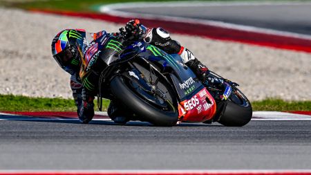 Die Monster Energy Yamaha MotoGP-Piloten Fabio Quartararo und Álex Rins kehrten heute auf den Circuit de Barcelona-Catalunya zurück, um ihr Testprogramm für 2025 zu starten.