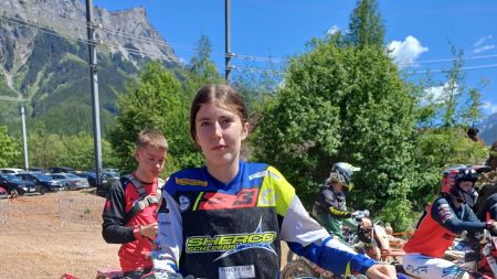 Jaymie Broers kommt aus den Niederlanden und ist zum ersten Mal am Red Bull Erzbergrodeo. Nachwuchs ist auch weiblich!