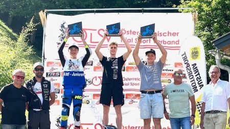 Matthias Schmidt startet heuer erstmals in der blauen Spur, der zweithöchsten Klasse der Österreichischen Trial Meisterschaft – und legte gleich einen großartigen Saisonstart hin!