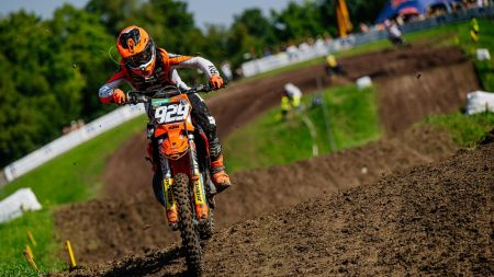 In seinem ersten 125ccm-Jahr feiert Moritz Ernecker den Vize-Titel im ADAC MX Junior Cup 125.