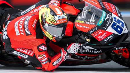 Seine Ducati ist dieses Jahr sehr konkurrenzfähig und der 29-jährige in perfekter Form.