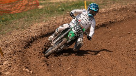 Der 27-jährige Zweirad Damianik-Pilot holte erstmals heuer Rang 2 in der MX OPEN ÖM Tageswertung. 