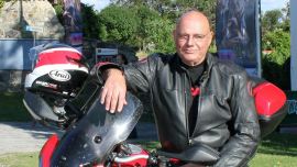 Mit Wolfgang Böck auf Biker-Tour 