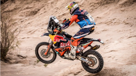 Der Red Bull KTM Factory Racing Pilot Toby Price hat eine beeindruckende fünfte Etappe der Desafio Ruta 40 im Jahr 2018 hinter sich gebracht.