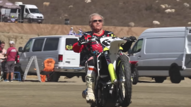 80 YEAR OLD GRANDPA EARL SHREDS DIRT BIKE