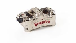 Der erste aus dem Vollen gefräste Monoblock-Bremssattel von Brembo – nun auch für den Straßeneinsatz verfügbar.