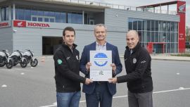 Das Honda Safety Institute erhält das Europäische Qualitätssiegel für Motorrad-Sicherheitstrainings