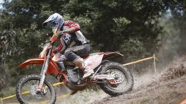 Taylor Robert von Red Bull KTM Factory Racing gewann die E2-Klasse bei der International Six Days Enduro 2018 in Vina del Mar, Chile.