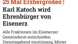 Karl Katoch wird Ehrenbürger