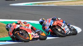 Drei Wochenenden, drei Rennen – Marc Márquez kann dennoch entspannt dem dichten Programm entgegenblicken, startet der Spanier in Motegi ja bereits als achtfacher Weltmeister.