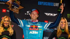 Es war eine aufregende Nacht für Brandon Hartranft und das Troy Lee Designs/Red Bull KTM Factory Racing Team.