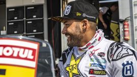 Pablo Quintanilla von Rockstar Energy Husqvarna Factory Racing ist auf der vorletzten Etappe der Rallye Dakar zum Sieg gestürmt.