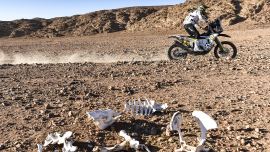 Andrew Short und Pablo Quintanilla von Rockstar Energy Husqvarna Factory Racing haben die vierte Etappe der Rallye Dakar 2020 sicher beendet.