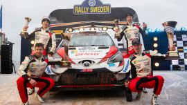 Finn Rovanperä wird der jüngste Fahrer, der jemals einen Podiumsplatz in der WRC erreicht hat.