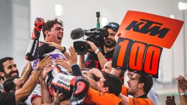 KTM konnte in der Moto3 viele Erfolge erzielen - mitunter seinen 100. Grand Prix Sieg.