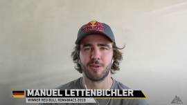 Manuel Lettenbichlers Siegesmoment der Red Bull Romaniacs