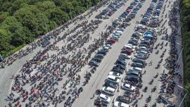 5400 Biker protestieren auf Motorradkundgebung in Wien gegen bestehende und drohende Motorradfahrverbote