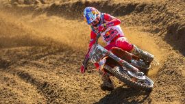 KTM-Fahrer beim Spring Greek National 450MX vorne mit dabei !