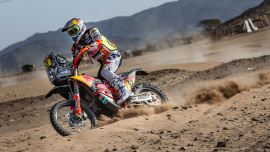 KTM Fahrer absolvieren Shakedown-Test vor der Dakar Rallye 2021