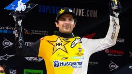 Dritter Platz in der 10. Supercross-Runde für Jason Anderson, der mit der FC 450 Rockstar Edition sein bestes Ergebnis in dieser Saison einfuhr.