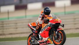  Pol Espargaro und Stefan Bradl starteten mit ihren jeweiligen Repsol Honda Team-Maschinen in den letzten Vorsaisontest für 2021.