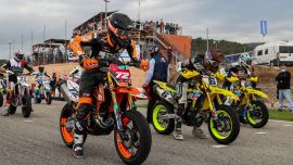 Lukas Höllbacher bei der Spanischen Supermoto Meisterschaft