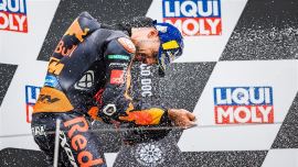 Der Liqui Moly Motorrad Grand Prix Deutschland war eine denkwürdige achte Runde der MotoGP 2021 für KTM. 
