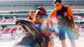Der zweite eintägige IRTA-Test des Jahres 2021 hat für KTM bedeutet, dass die Arbeit auf dem Circuit de Barcelona-Catalunya nur ein paar Stunden nach dem ersten MotoGP-Rennsieg der Saison wieder aufgenommen wurde.