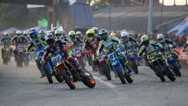 Lukas Höllbacher 2. Platz beim größte Supermoto Rennen der Welt