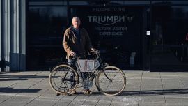 Historischer Fund des ersten TRIUMPH Prototyps von 1901