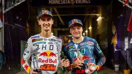 Das Red Bull KTM Factory Racing Team ging mit viel Schwung aus der siebten Runde der AMA Supercross Meisterschaft hervor, da die Teamkollegen Cooper Webb und Marvin Musquin in Minneapolis zwei Podiumsplätze einfuhren.