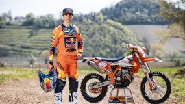 Auf der KTM 350 EXC-F fuhr Garcia im vergangenen Jahr an 12 Renntagen sieben Mal an die Spitze der E2-Rangliste und beendete die Saison auf dem dritten Platz. 