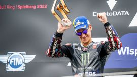 Monster Energy Yamaha MotoGP-Pilot Fabio Quartararo zeigte an diesem Wochenende eine kämpferische Leistung und kämpfte sich beim Großen Preis von Österreich auf den zweiten Platz, als das MotoGP-Paddock auf den Red Bull Ring in Spielberg zurückkehrte.