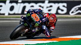 Monster Energy Yamaha MotoGP-Pilot Fabio Quartararo gewann das FP1 und den Großteil des FP2 und zeigte damit, dass er bereit für den Kampf beim Gran Premio de la Comunitat Valenciana ist.