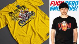 Die fleissigen Burschen von fleischleibchen.com bringen's mit ihrer brandneuen, schwer legendären T-Shirt Kollektion auf den Punkt: bei MOTOR GLORY dreht sich alles um die Liebe zum Verbrenner - auf elektrische Motorisierung wird komplett gepfiffen! 