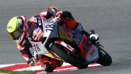 Jakob Rosenthaler im Red Bull MotoGP Rookies Cup in Portimao