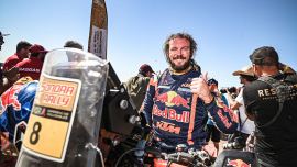 Toby Price von Red Bull KTM Factory Racing beendete die heiße und harte Sonora Rallye 2023 auf dem vierten Gesamtrang.