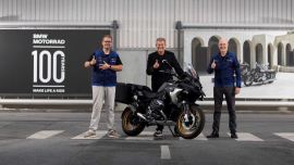 Weltpremiere der neuen BMW R 1300 GS am 28. September 2023 in der BMW Motorrad Welt in Berlin.