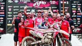 Bei der fünften Runde der FIM EnduroGP-Weltmeisterschaft in der Slowakei zeigte sich Andrea Verona von GASGAS Factory Racing in Topform. 