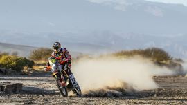 Toby Price von Red Bull KTM Factory Racing hat auf der letzten Etappe der Desafio Ruta 40 2023 den vierten Platz belegt. 