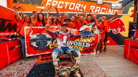 Josep Garcia von Red Bull KTM Factory Racing hat sich die FIM Enduro1-Weltmeisterschaft 2023 gesichert.