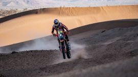 Toby Price von Red Bull KTM Factory Racing zeigte bei der Rallye du Maroc erneut eine starke Leistung und wurde zum zweiten Mal in Folge Zweiter bei der diesjährigen Veranstaltung.