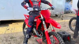 Der 17-jährige GasGas-Pilot holte bei der Motocross-EM in Frauenfeld (CH) sein erstes EM-Podium!